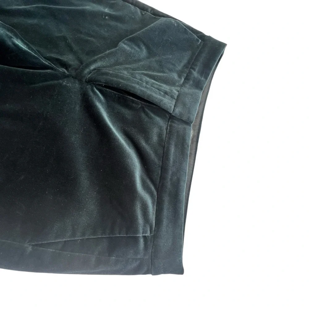J.Crew Kate Straight-Leg Pant in Stretch Velvet in Black Color Size 12